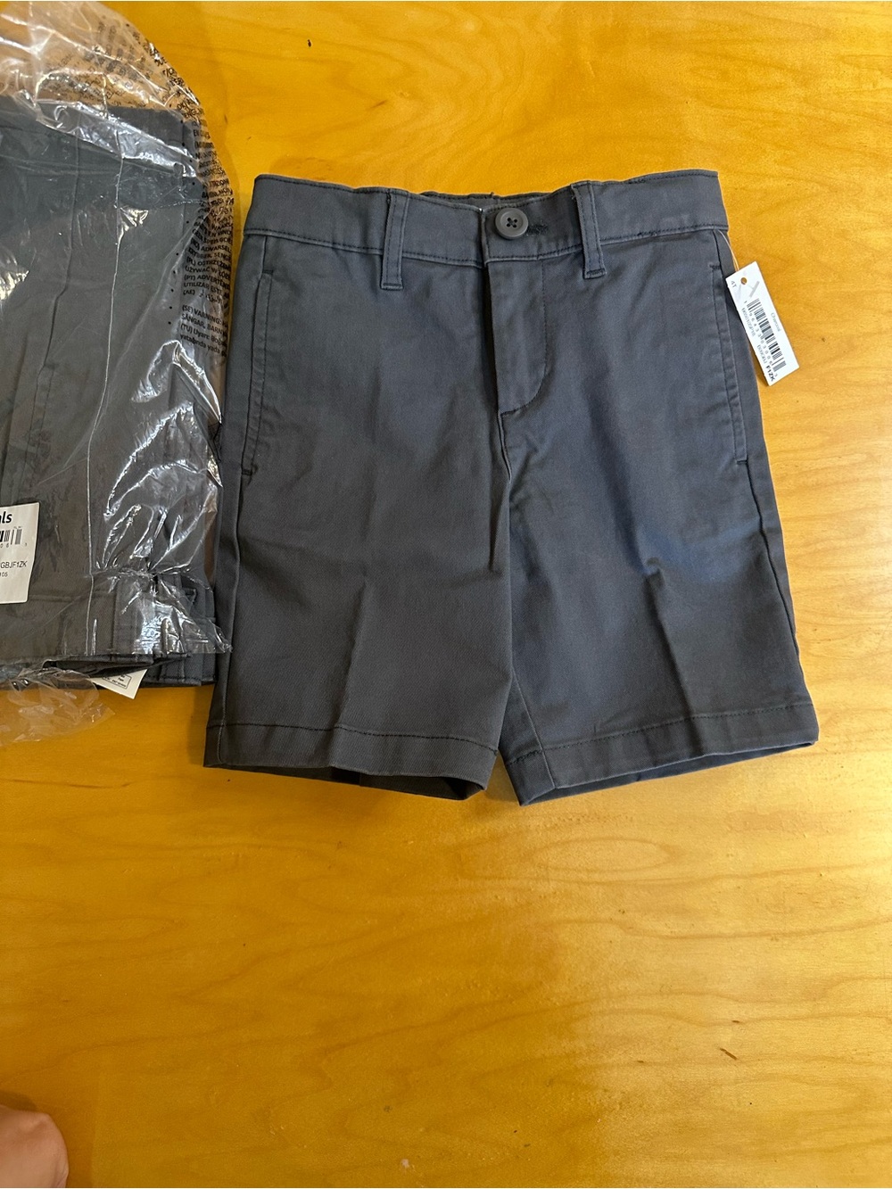 Toddler Boys Classic Gray Chino Shorts 3 Pack 4T